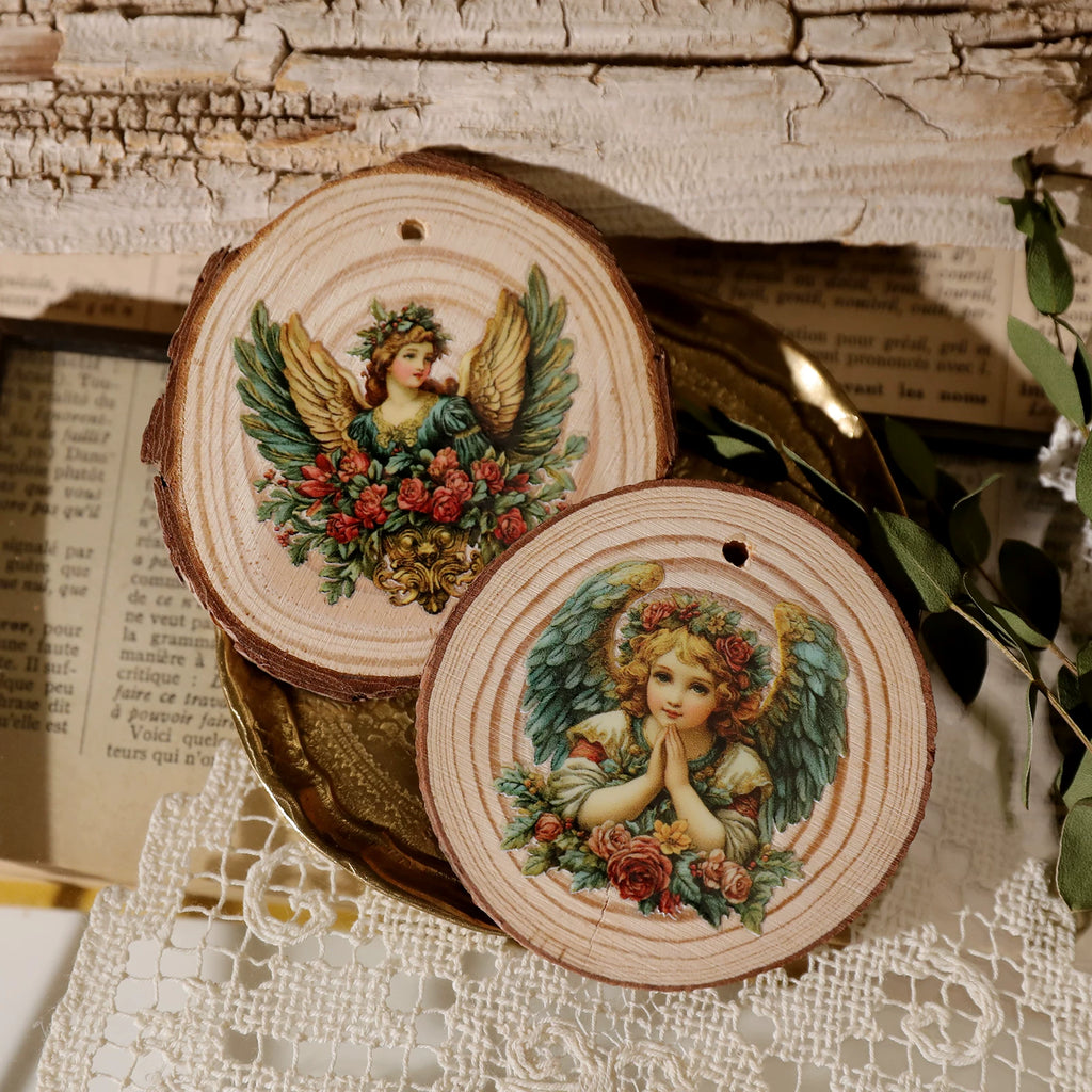 Angels UV-DTF Rub-on Stickers - Green Gold