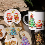 Christmas Gingerbread Man UV-DTF Rub-on Stickers