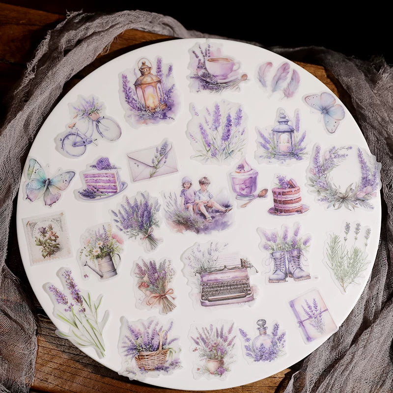 Lavender Vellum Stickers