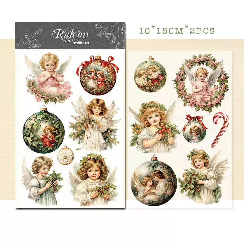 Angel Matte Rub-on Transfers 2 Small Sheets