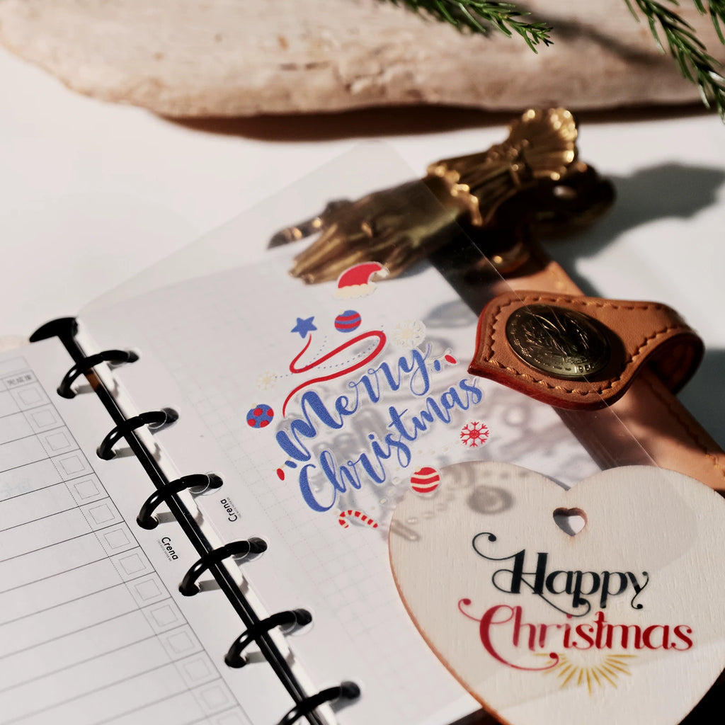 Christmas Color Quotes UV-DTF Rub-on Stickers