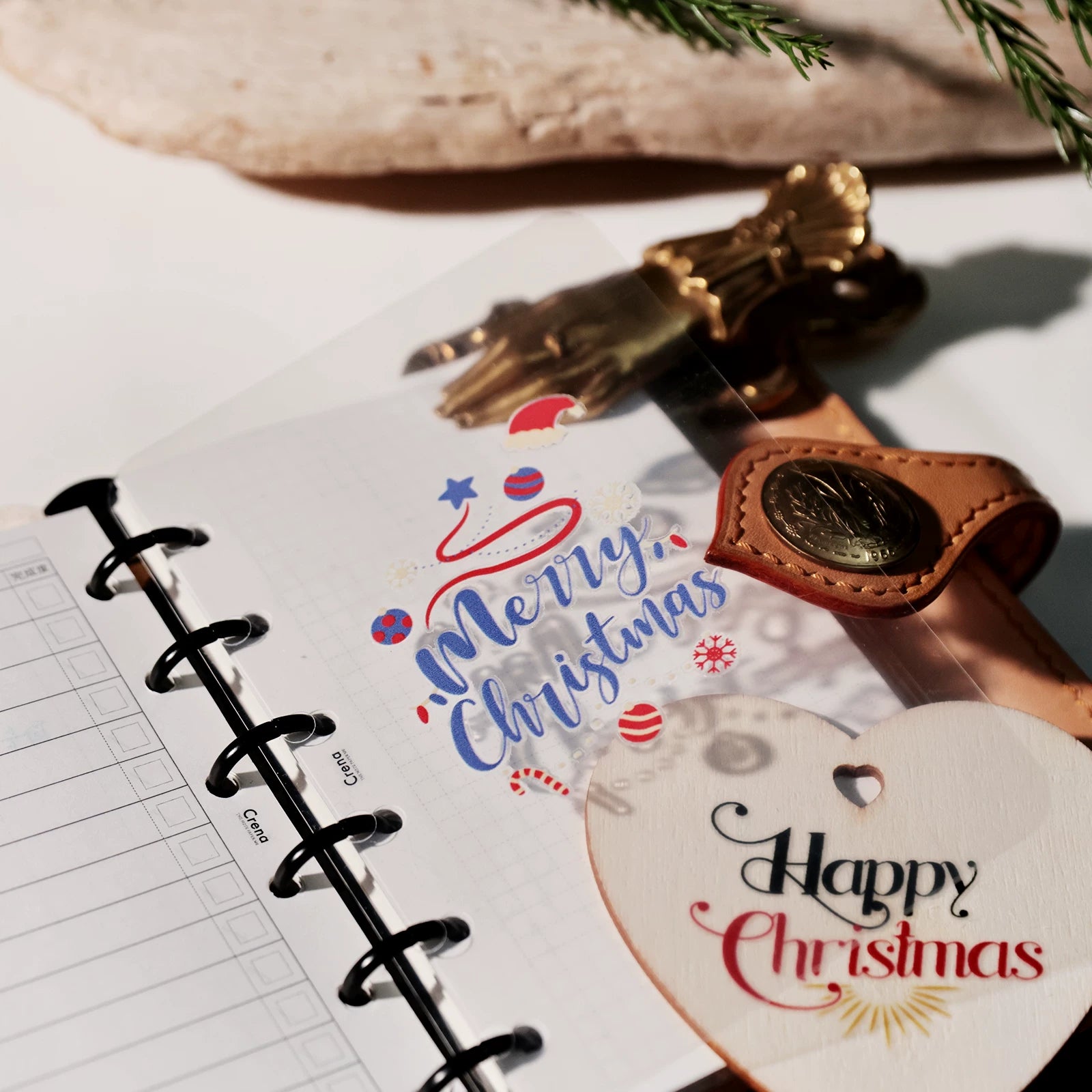 Christmas Color Quotes UV-DTF Rub-on Stickers