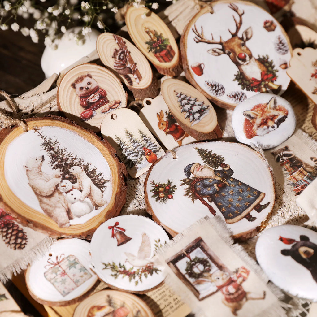 Christmas Matte Rub-on Transfers