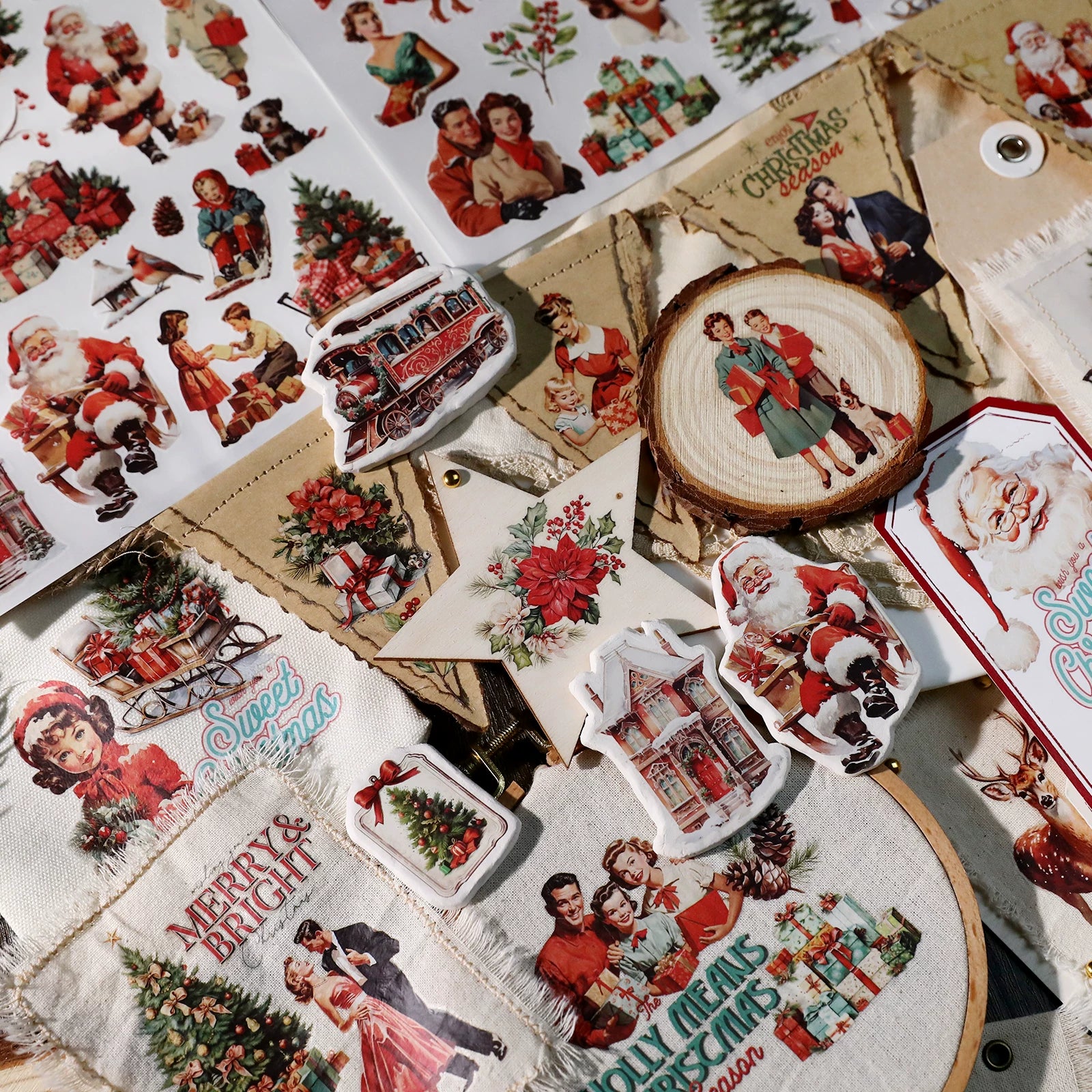 Christmas Family Matte Rub-on Transfers