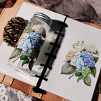 Hydrangea UV-DTF Rub-on Stickers