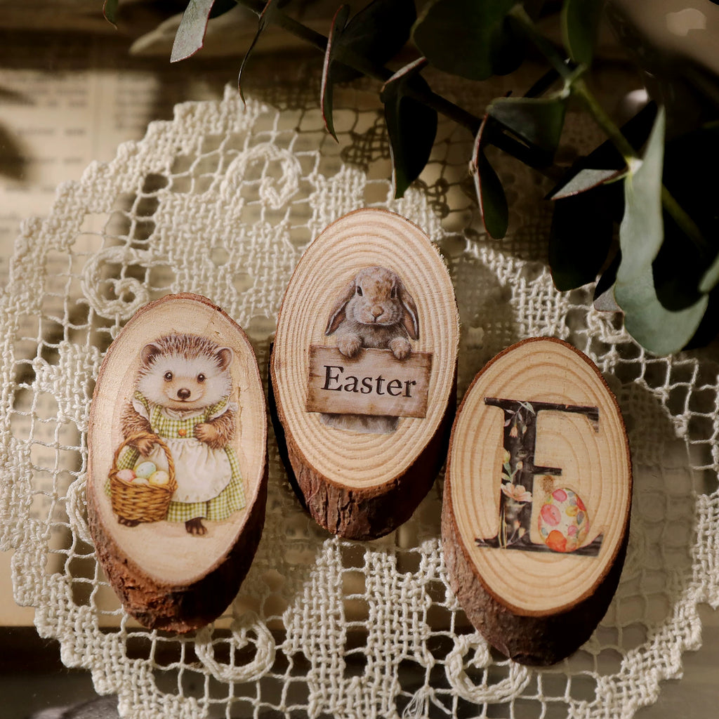 Easter Matte Rub-on Transfers - Blue
