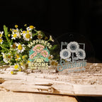 Flower Inspirational Phrases UV-DTF Rub-on Stickers