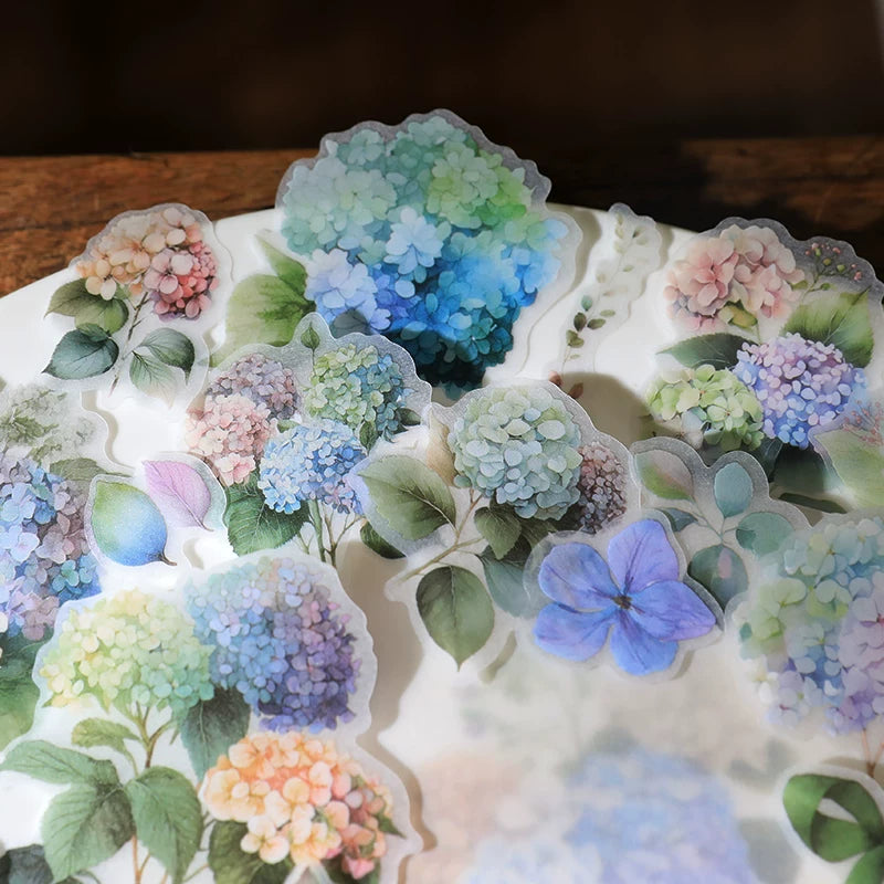 Hydrangea Vellum Stickers