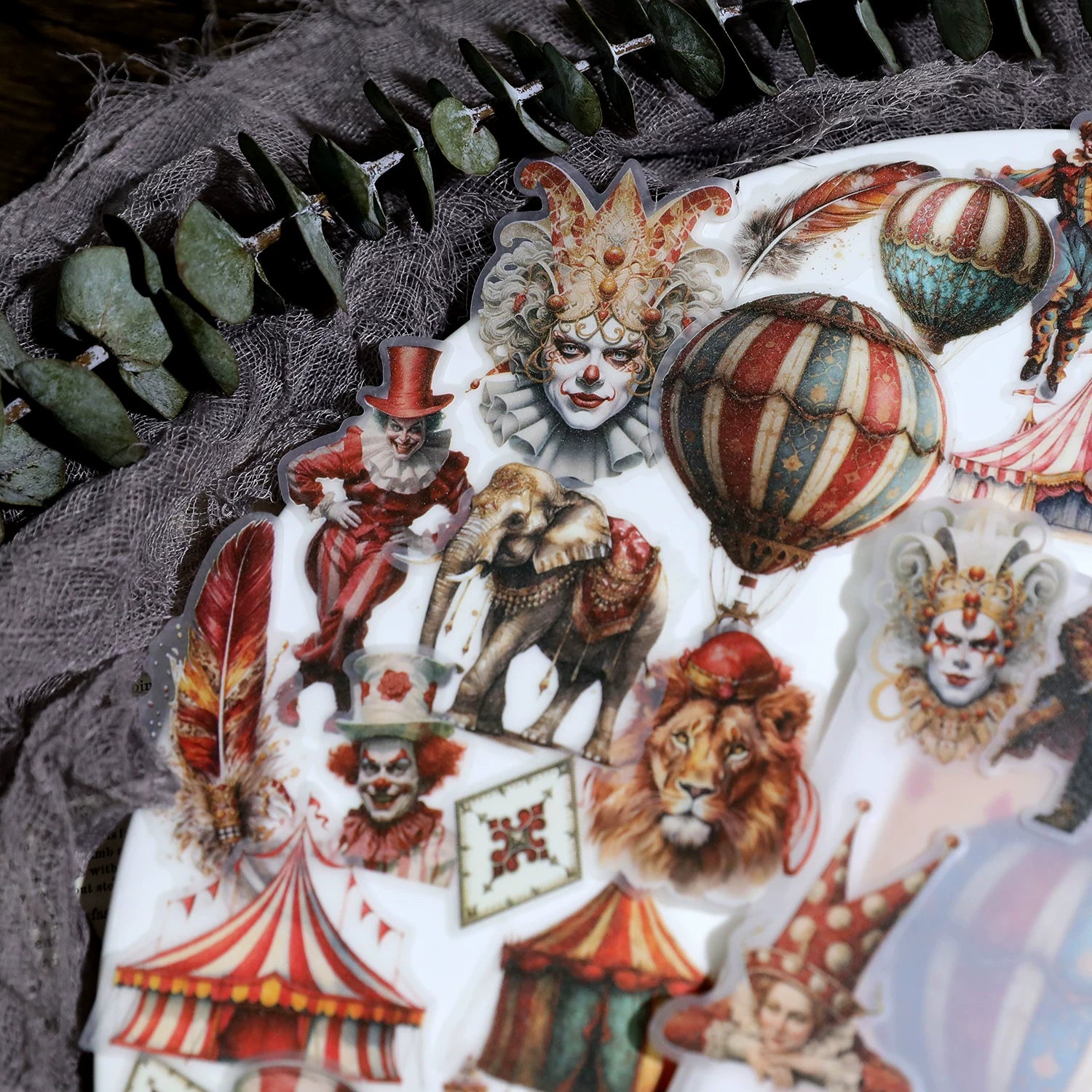 Circus Vellum Stickers