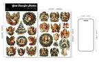 Angels UV-DTF Rub-on Stickers - Green Gold