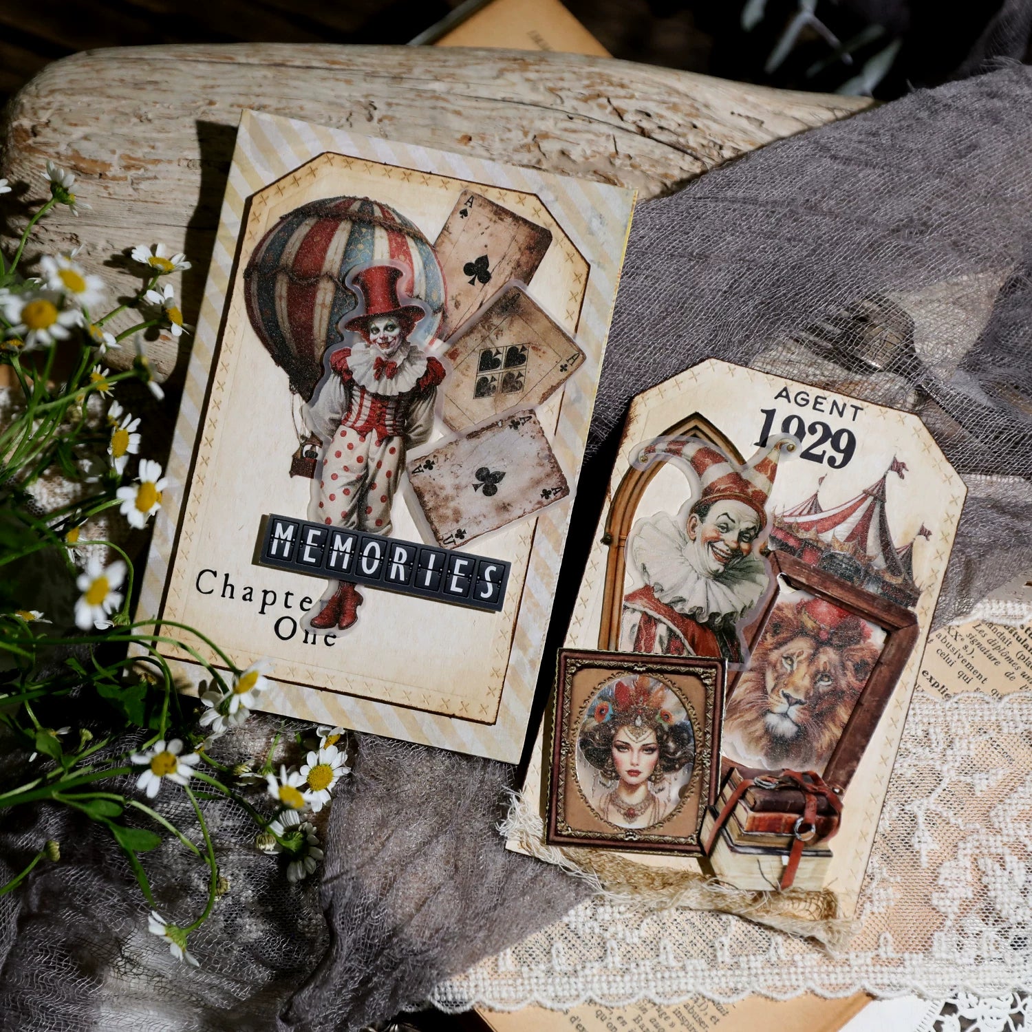 Circus Vellum Stickers