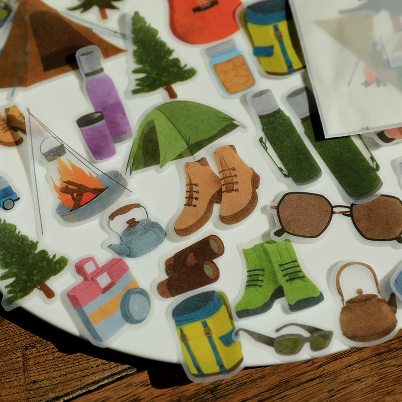 Camping Vellum Stickers