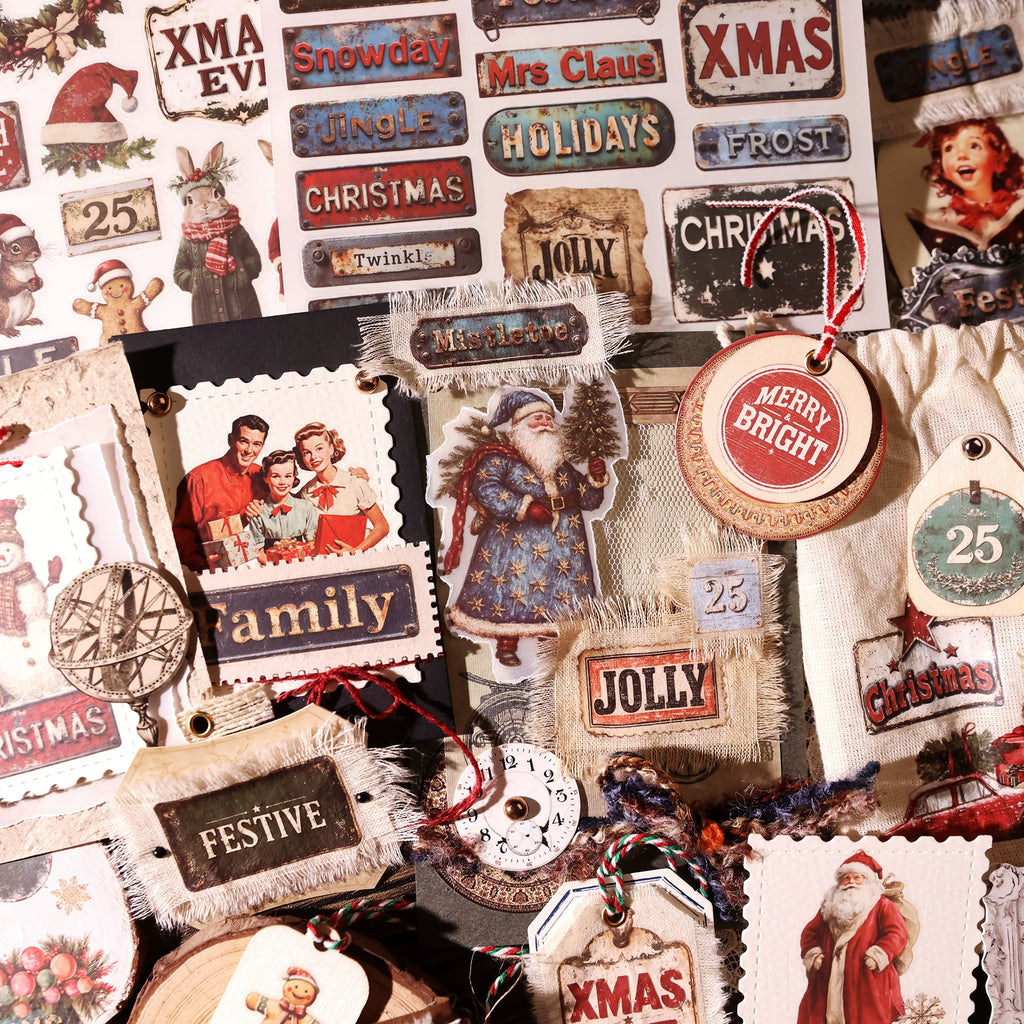 Christmas Signs Matte Rub-on Transfers