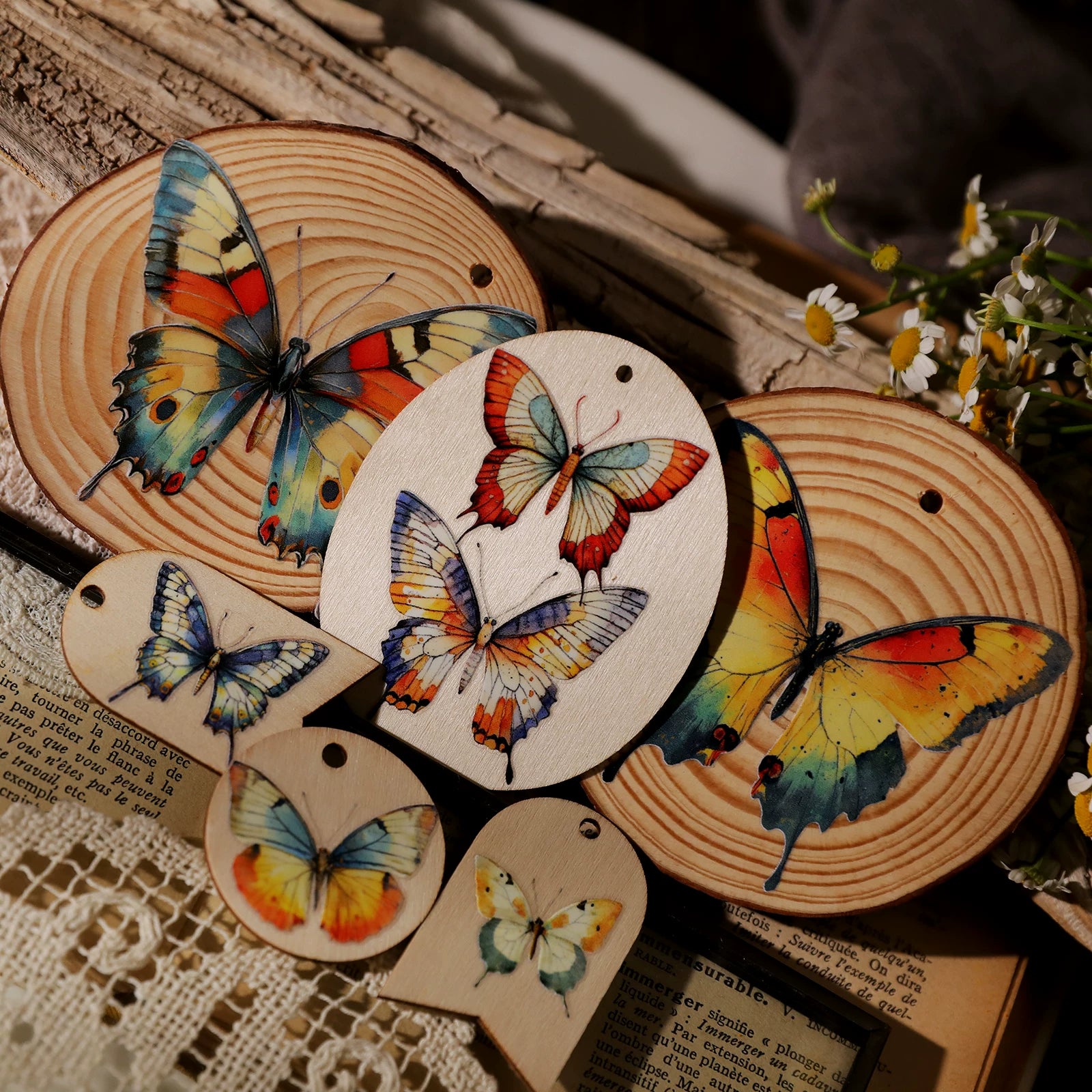 Butterflies UV-DTF Rub-on Stickers