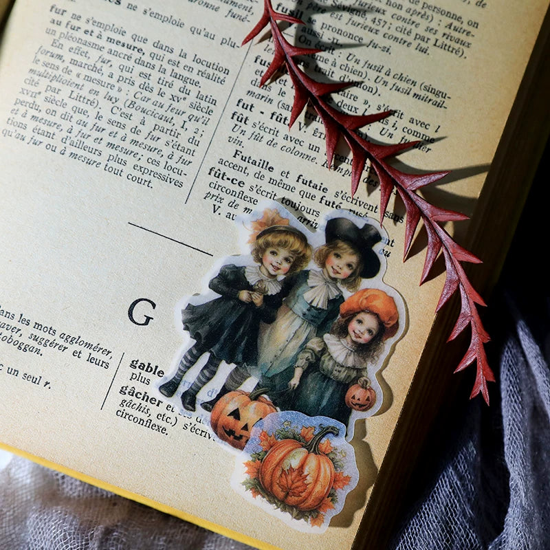 Halloween Pumpkin Vellum Stickers