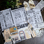 Numbers and Letters Matte Rub-on Transfers