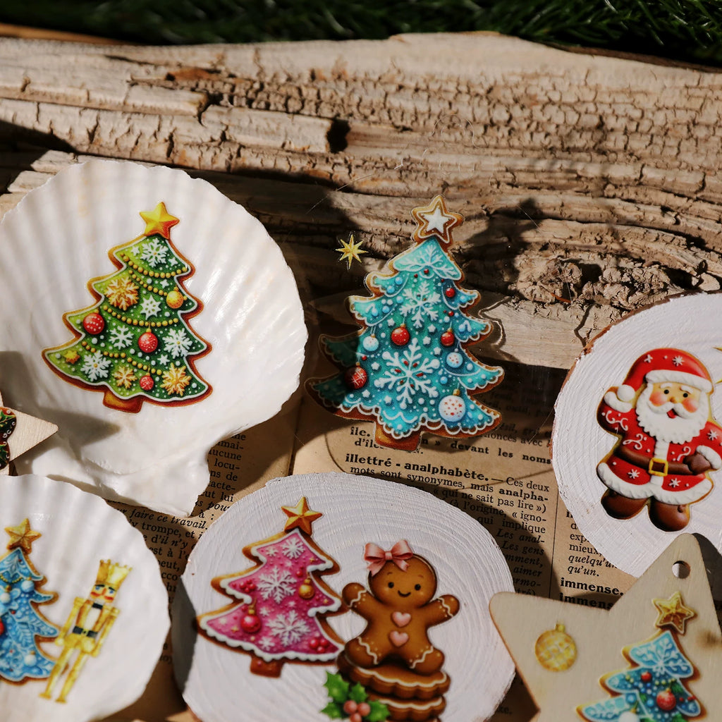 Christmas Gingerbread Man UV-DTF Rub-on Stickers