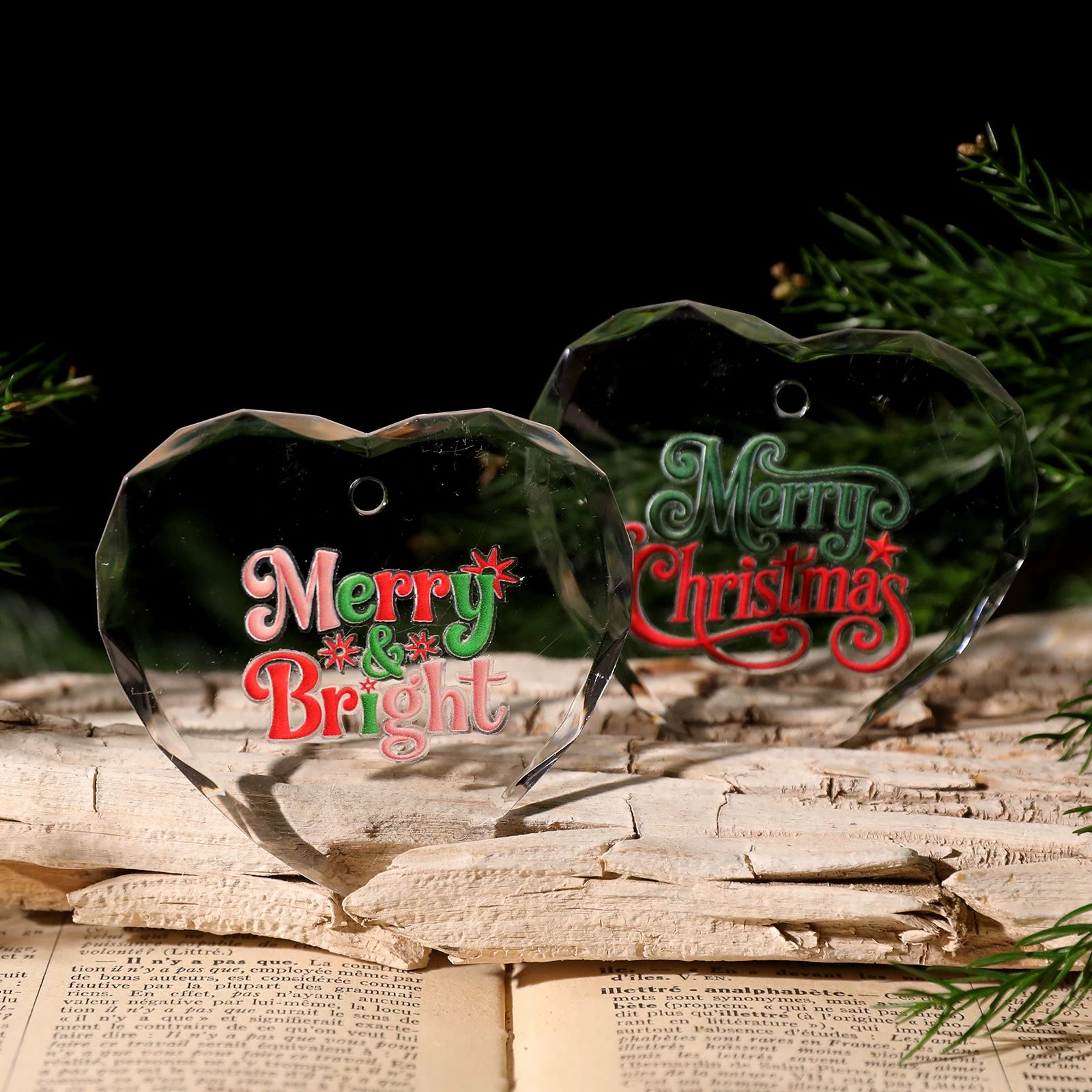 Christmas Embroidery  Quotes UV-DTF Rub-on Stickers