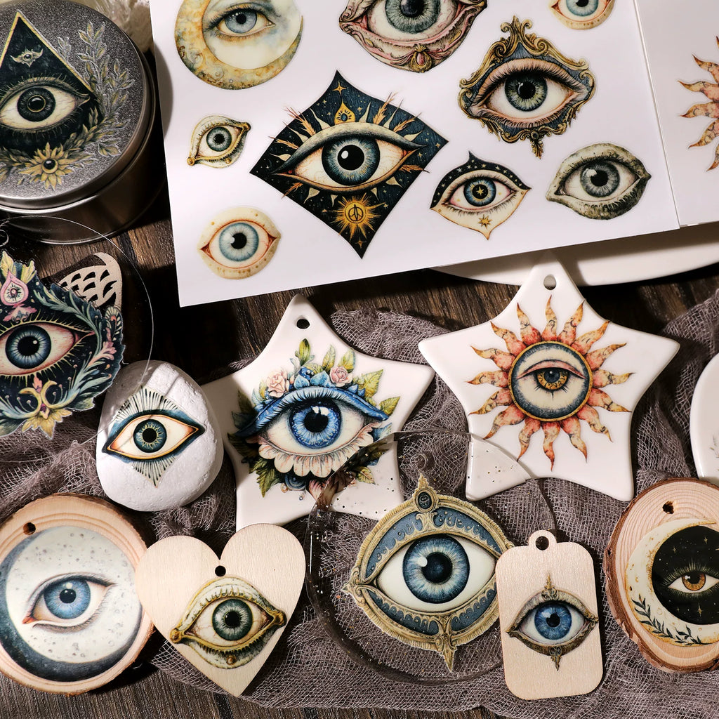 Halloween Eyes UV-DTF Rub-on Stickers