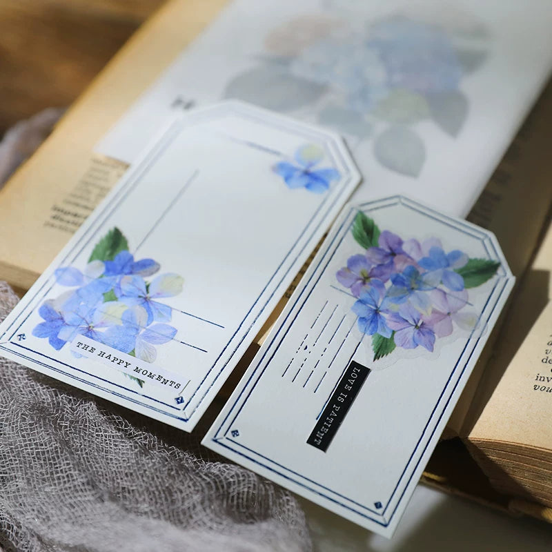 Hydrangea Vellum Stickers