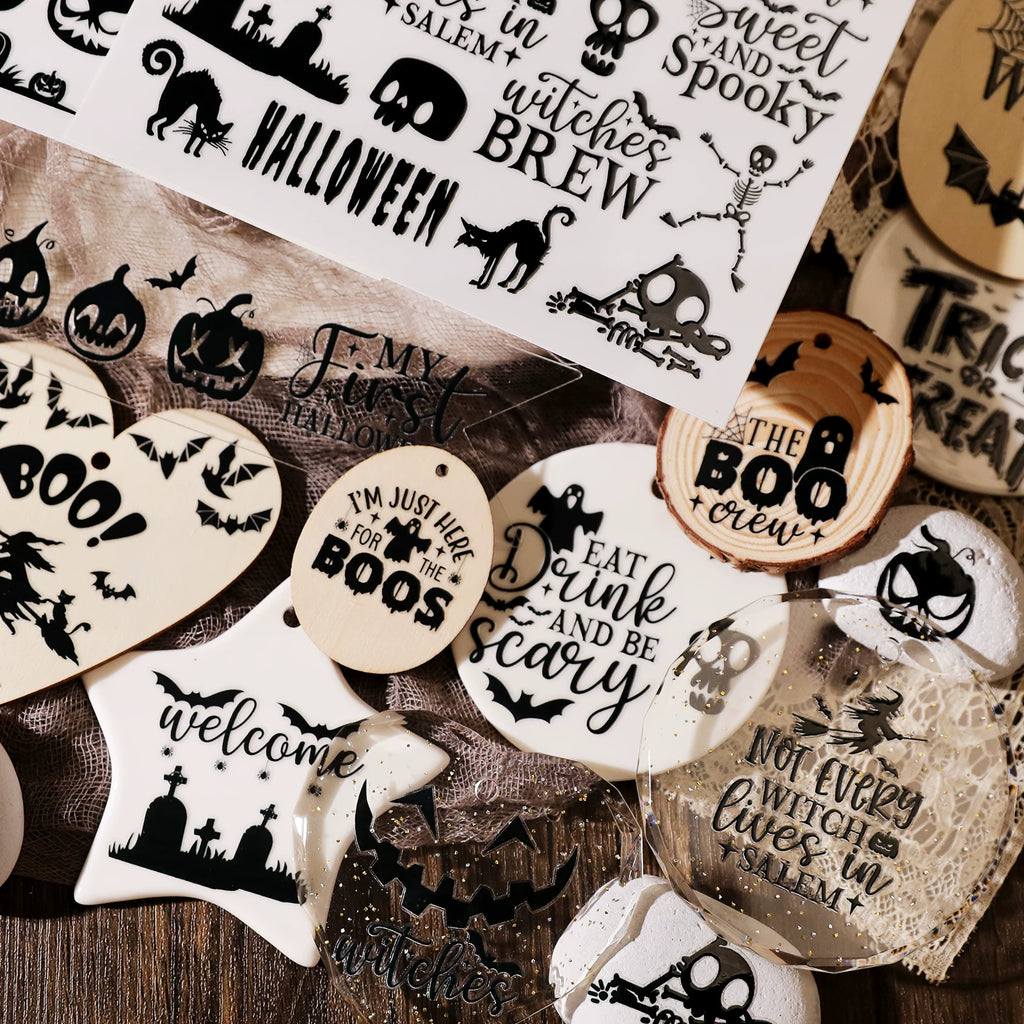 Halloween Halloween UV-DTF Rub-on Stickers