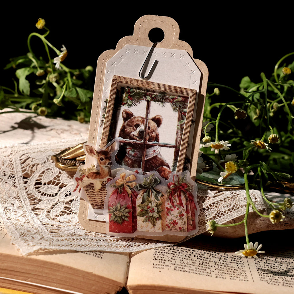 Christmas Bear Vellum Stickers