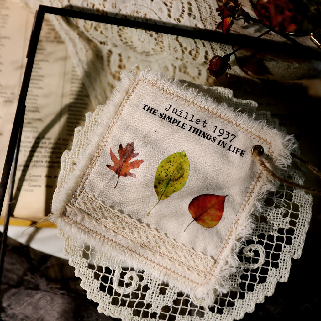 Autumn Dried Flowers Matte Rub-on Transfers