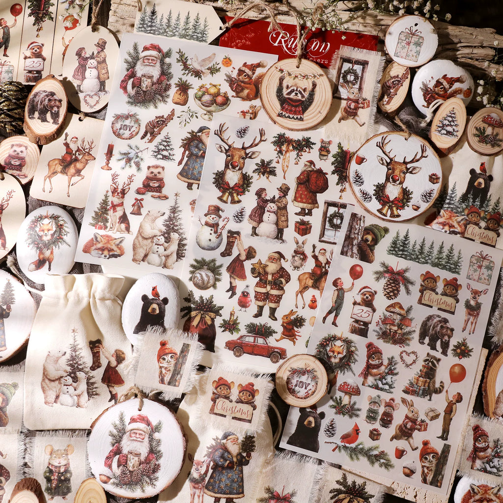 Christmas Matte Rub-on Transfers