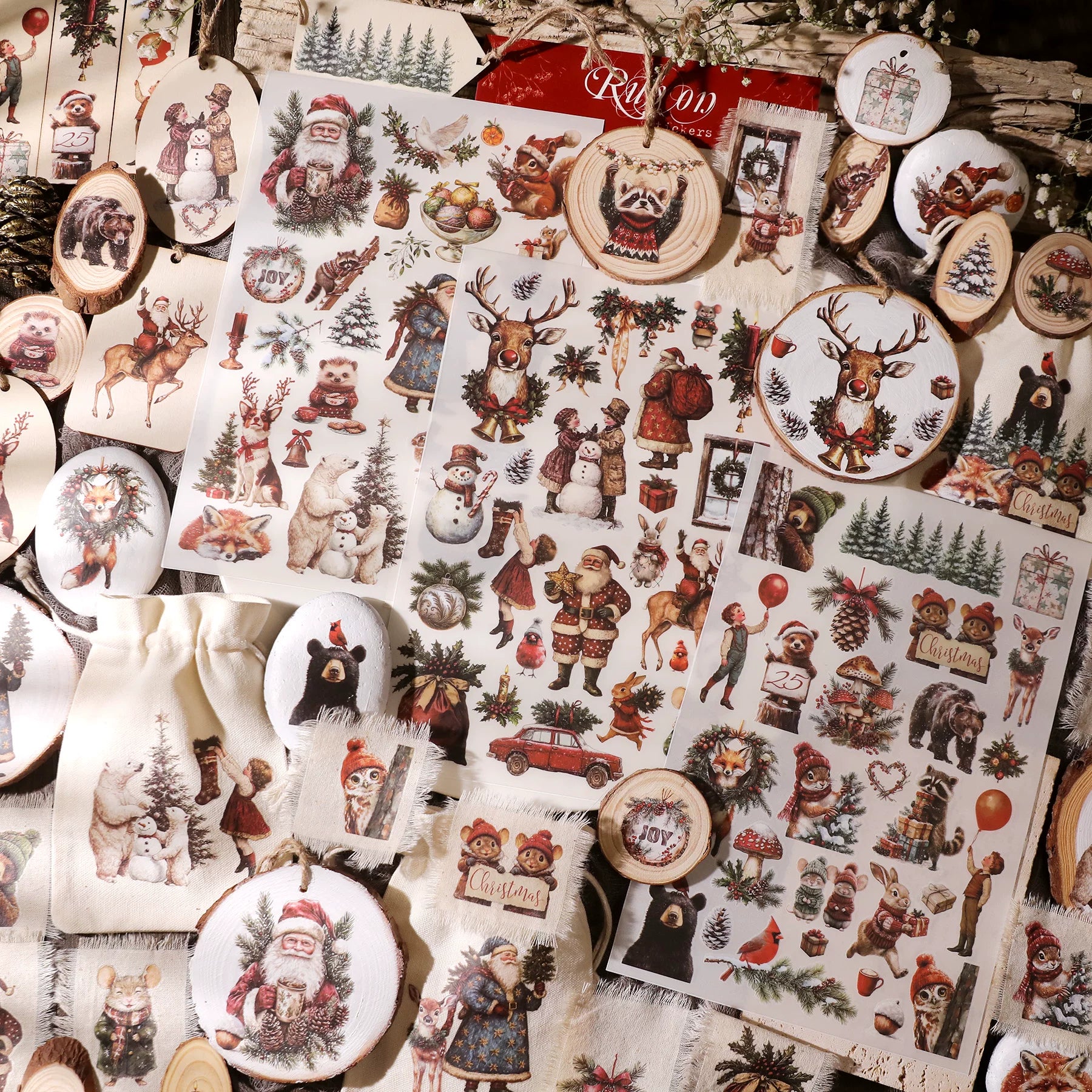 Christmas Matte Rub-on Transfers