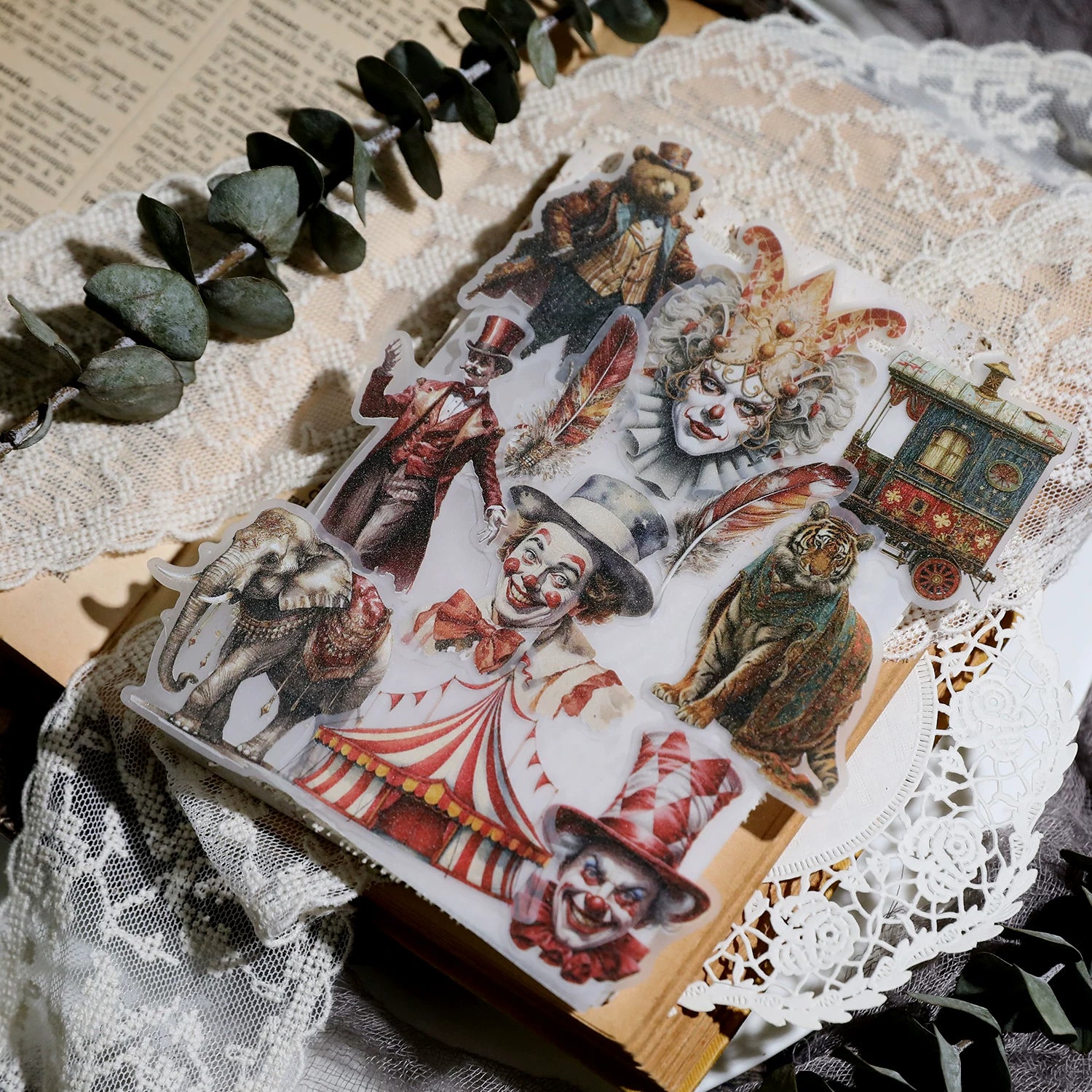 Circus Vellum Stickers