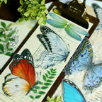 Tropical Plants and Butterflies Vellum Stickers