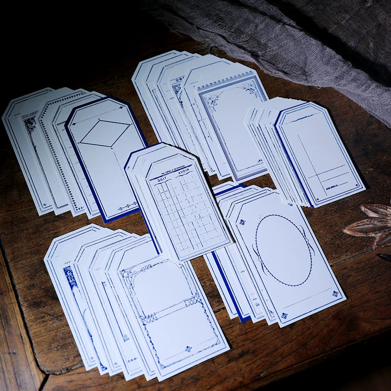 Retro Letterpress Printed Label Tag Cards