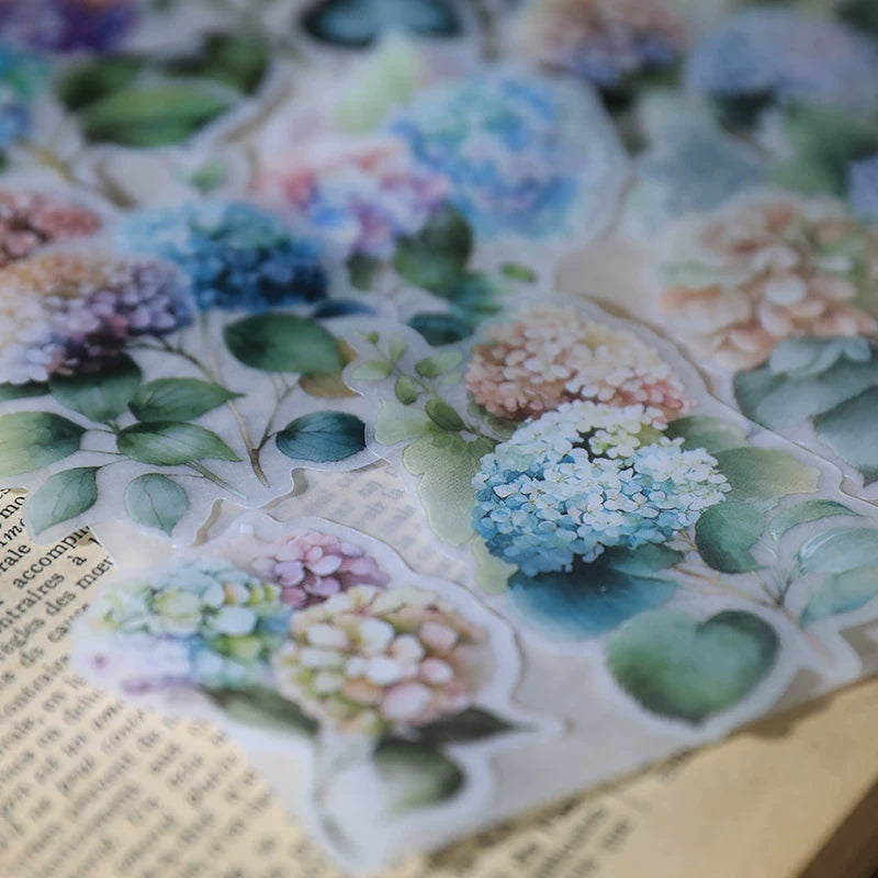 Hydrangea Vellum Stickers