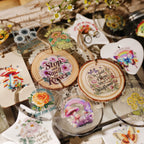 Flower Inspirational Phrases UV-DTF Rub-on Stickers