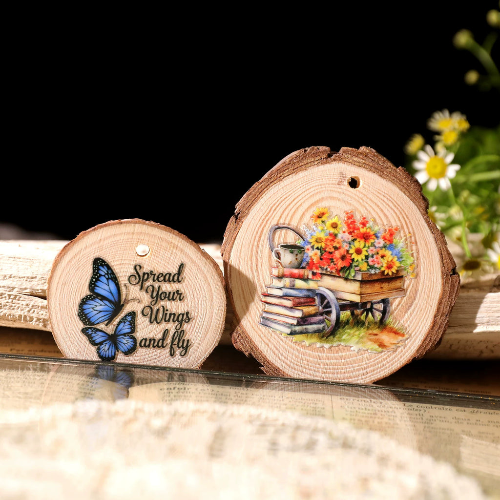 Butterflies Phrases UV-DTF Rub-on Stickers