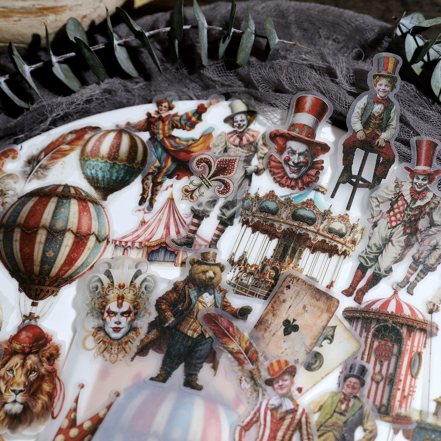 Circus Vellum Stickers