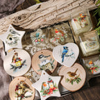 Christmas Birds UV-DTF Rub-on Stickers