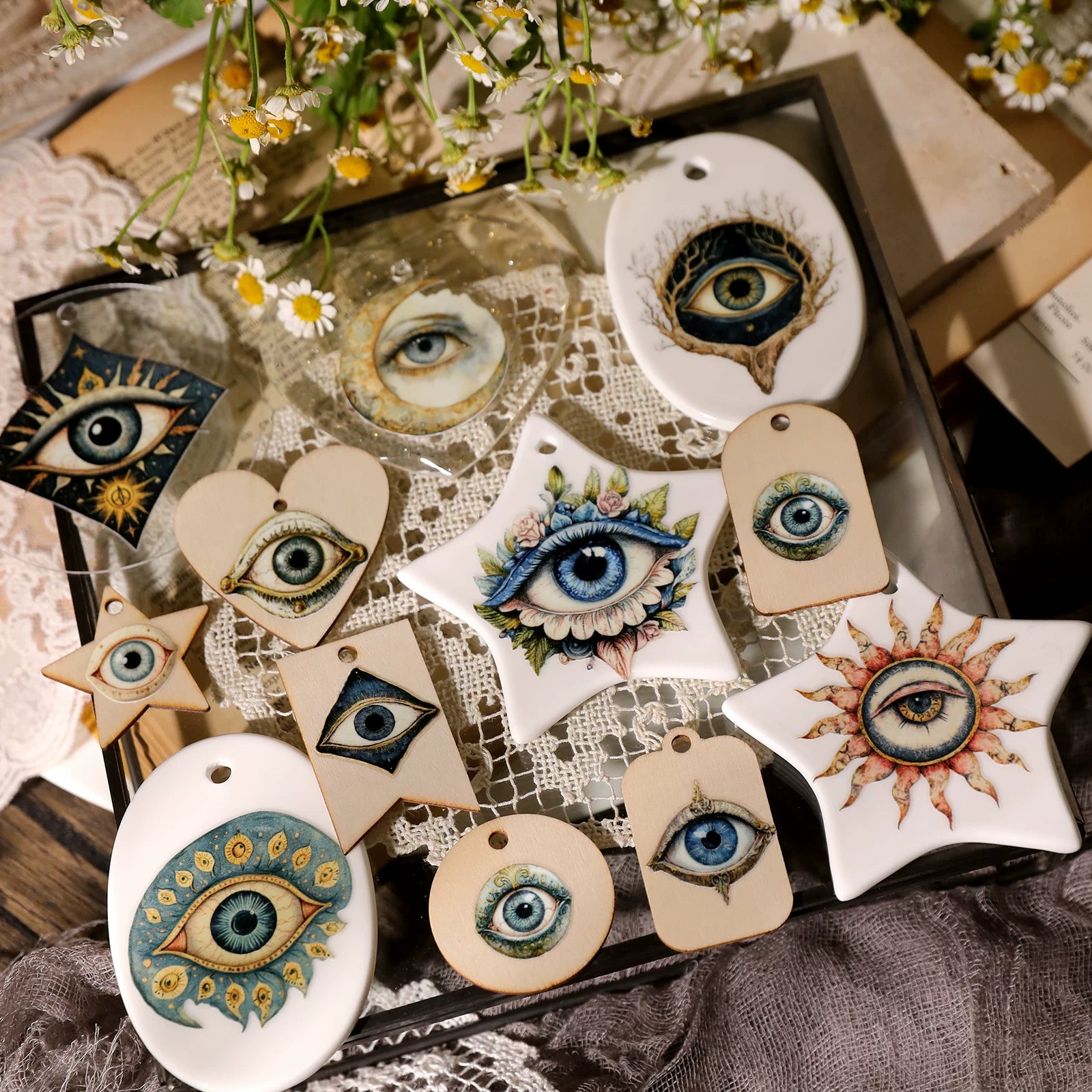 Halloween Eyes UV-DTF Rub-on Stickers