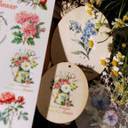 Flower Phrases UV-DTF Rub-on Stickers
