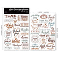 Thankful Quotes UV-DTF Rub-on Stickers