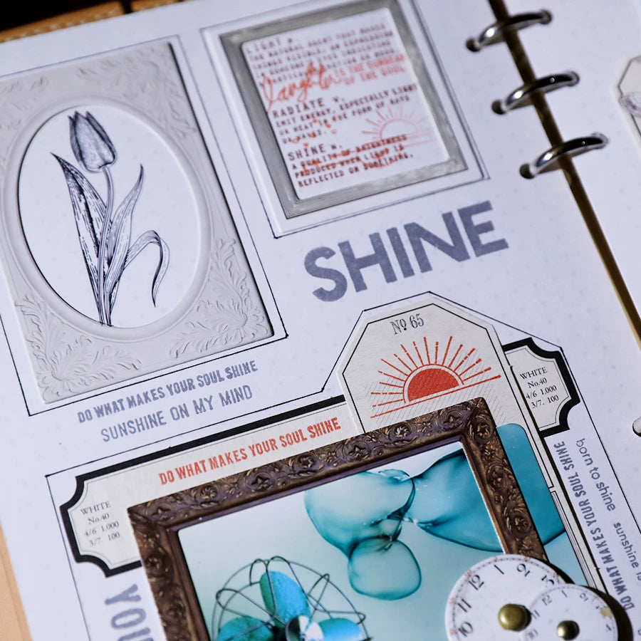 Ephemera Dial Photo Frame Paper Cards
