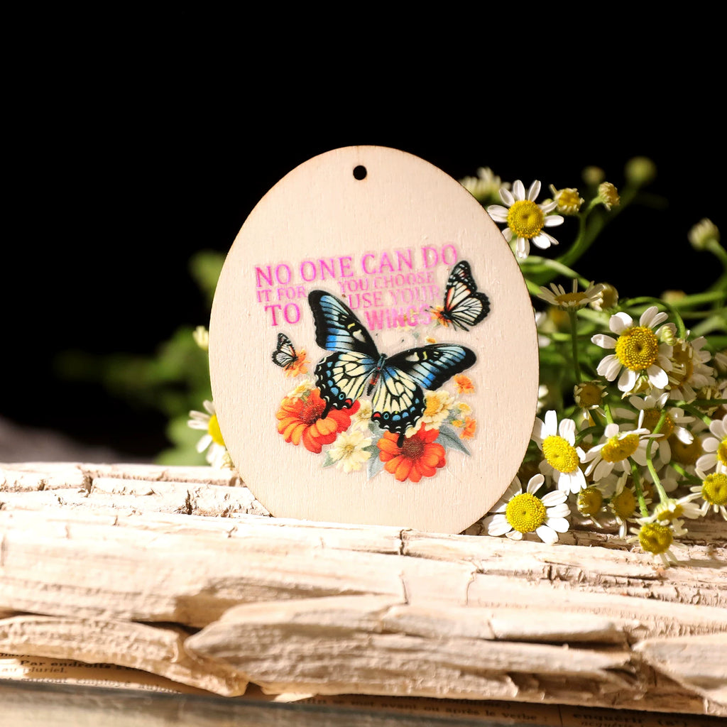 Butterflies Phrases UV-DTF Rub-on Stickers