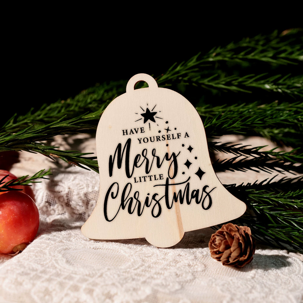 Christmas Black and Red Quotes UV-DTF Rub-on Stickers