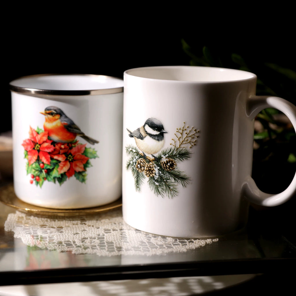 Christmas Birds UV-DTF Rub-on Stickers