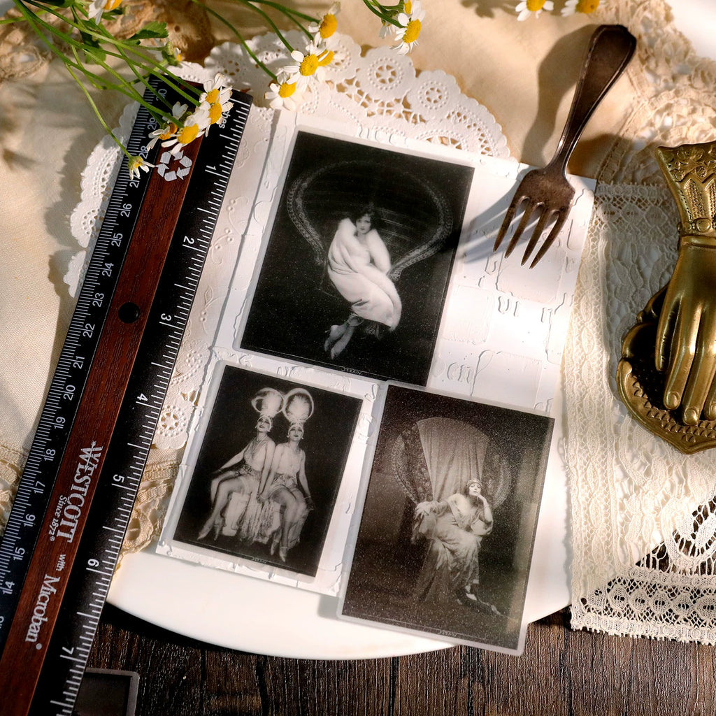 Retro Old Photos Vellum Stickers