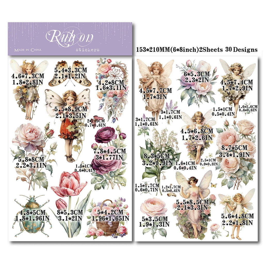Fairy Matte Rub-on Transfers