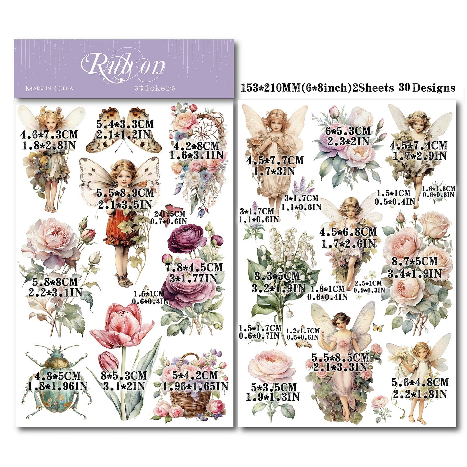 Fairy Matte Rub-on Transfers