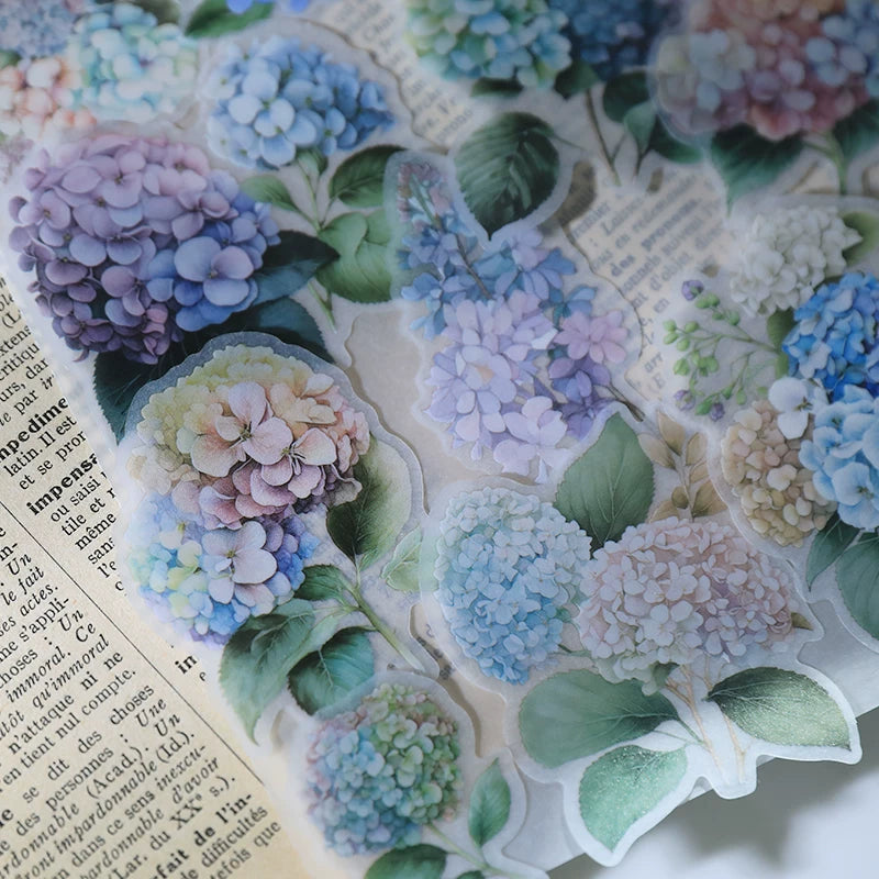 Hydrangea Vellum Stickers