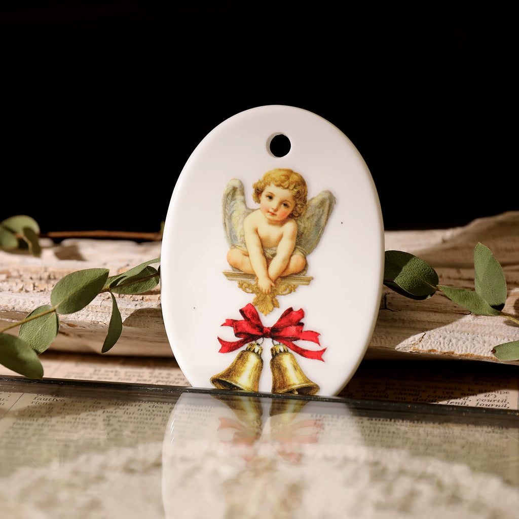 Angels UV-DTF Rub-on Stickers - Green Gold