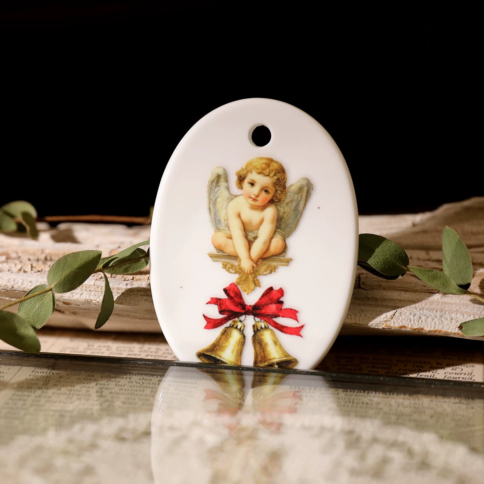 Angels UV-DTF Rub-on Stickers - Green Gold